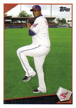 2009 Topps Cleveland Indians #CLE4 Fausto Carmona Front