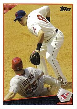 2009 Topps Cleveland Indians #CLE12 Asdrubal Cabrera Front