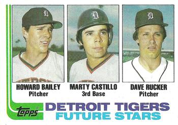 1982 Topps #261 Tigers Future Stars (Howard Bailey / Marty Castillo / Dave Rucker) Front