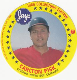 1986 Jays Discs #NNO Carlton Fisk Front