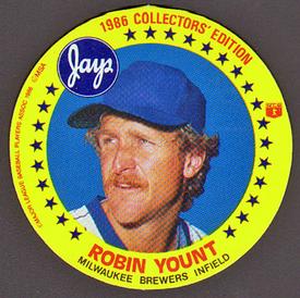 1986 Jays Discs #NNO Robin Yount Front