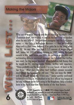 1995 Megacards Ken Griffey Jr. Wish List #6 Ken Griffey Jr. Back