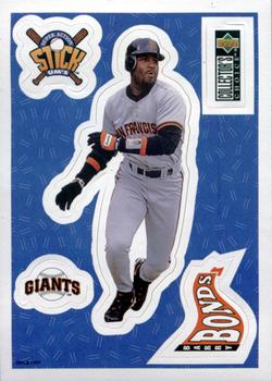 1997 Collector's Choice - Stick'Ums (Hobby) #15 Barry Bonds Front