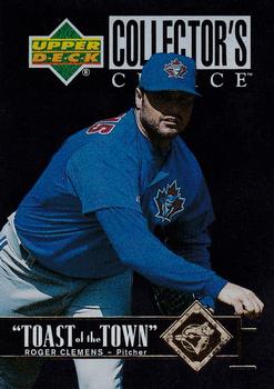 1997 Collector's Choice - Toast of the Town #T30 Roger Clemens Front