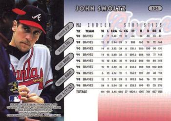 1997 Donruss #104 John Smoltz Back