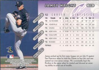 1997 Donruss #114 Jamey Wright Back