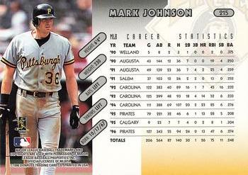 1997 Donruss #215 Mark Johnson Back