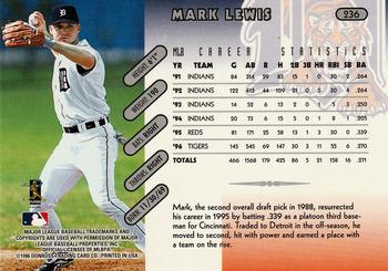 1997 Donruss #236 Mark Lewis Back
