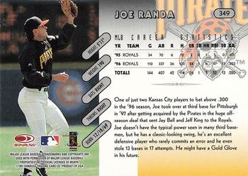 1997 Donruss #349 Joe Randa Back