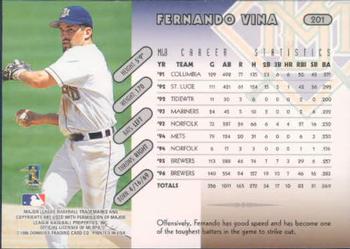 1997 Donruss #201 Fernando Vina Back