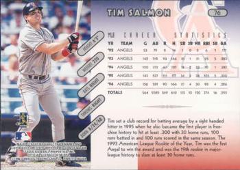 1997 Donruss #76 Tim Salmon Back