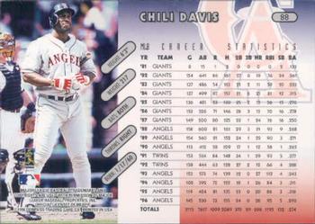 1997 Donruss #88 Chili Davis Back