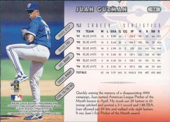 1997 Donruss #94 Juan Guzman Back
