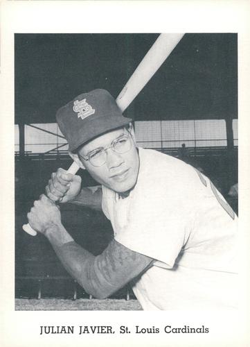 1962 Jay Publishing St. Louis Cardinals 5x7 Photos #NNO Julian Javier Front
