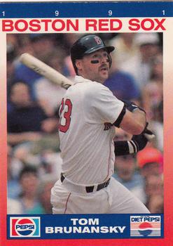 1991 Pepsi Boston Red Sox #NNO Tom Brunansky Front