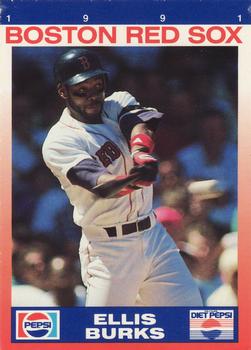 1991 Pepsi Boston Red Sox #NNO Ellis Burks Front