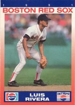 1991 Pepsi Boston Red Sox #NNO Luis Rivera Front