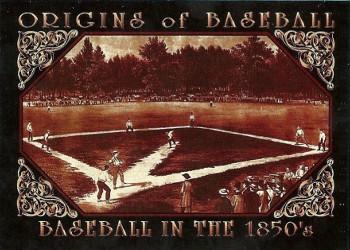 1994 American Archives Origins of Baseball #7 Baseball in the 1850's Front