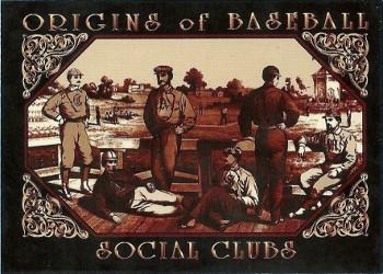 1994 American Archives Origins of Baseball #8 Social Clubs Front