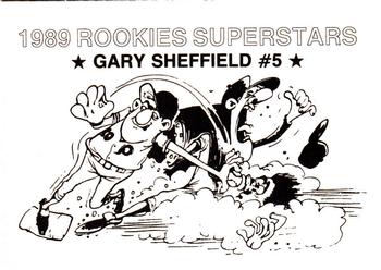1989 Rookies Superstars (unlicensed) #5 Gary Sheffield Back
