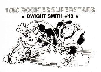 1989 Rookies Superstars (unlicensed) #13 Dwight Smith Back