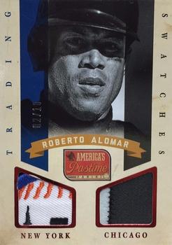 2013 Panini America's Pastime - Trading Swatches Red #TS-RA Roberto Alomar Front