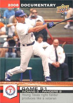 2008 Upper Deck Documentary #1771 Michael Young Front