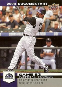 2008 Upper Deck Documentary #2493 Todd Helton Front