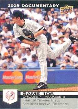 2008 Upper Deck Documentary #3147 Mike Mussina Front