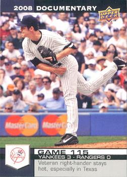 2008 Upper Deck Documentary #3417 Mike Mussina Front