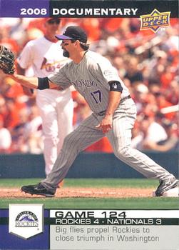 2008 Upper Deck Documentary #3660 Todd Helton Front