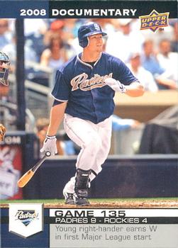 2008 Upper Deck Documentary #4058 Chase Headley Front