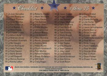 1997 Donruss Elite #148 Dwight Gooden Back