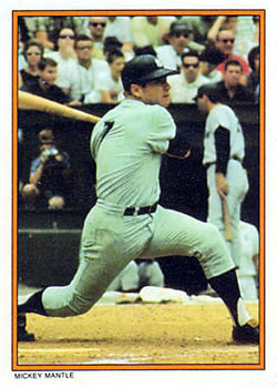 1985 Topps Circle K All Time Home Run Kings #6 Mickey Mantle Front