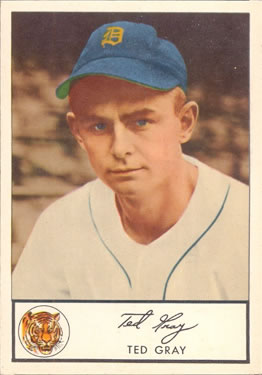 1953 Glendale Hot Dogs Detroit Tigers #NNO Ted Gray Front