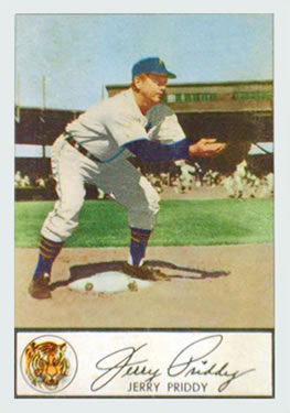 1953 Glendale Hot Dogs Detroit Tigers #NNO Jerry Priddy Front