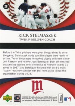 2007 Upper Deck 1987 World Series 20th Anniversary #28 Rick Stelmaszek Back