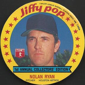 1986 Jiffy Pop Discs #13 Nolan Ryan Front
