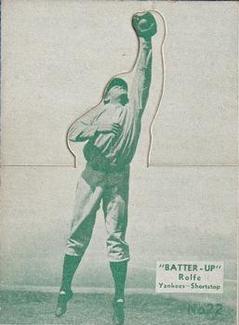 1934-36 Batter-Up (R318) #22 Red Rolfe Front