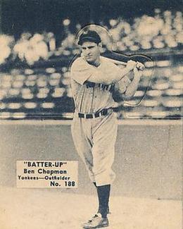 1934-36 Batter-Up (R318) #188 Ben Chapman Front