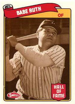 1989 Swell Baseball Greats #1 Babe Ruth Front