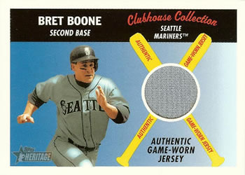 2004 Topps Heritage - Clubhouse Collection Relics #CCR-BB Bret Boone Front