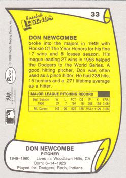 1988 Pacific Legends I #33 Don Newcombe Back