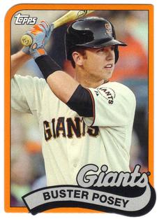2014 Topps - 1989 Topps Die Cut Minis #TM-42 Buster Posey Front