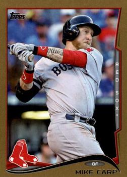 2014 Topps - Gold #11 Mike Carp Front