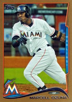2014 Topps - Gold #70 Marcell Ozuna Front