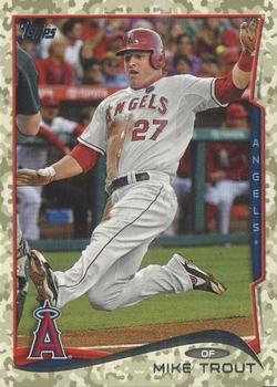 2014 Topps - Camo #1 Mike Trout Front