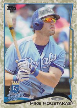 2014 Topps - Camo #341 Mike Moustakas Front