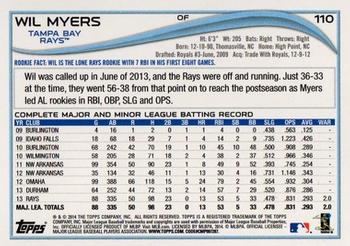 2014 Topps - Green #110 Wil Myers Back