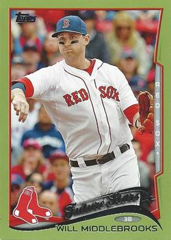 2014 Topps - Green #136 Will Middlebrooks Front